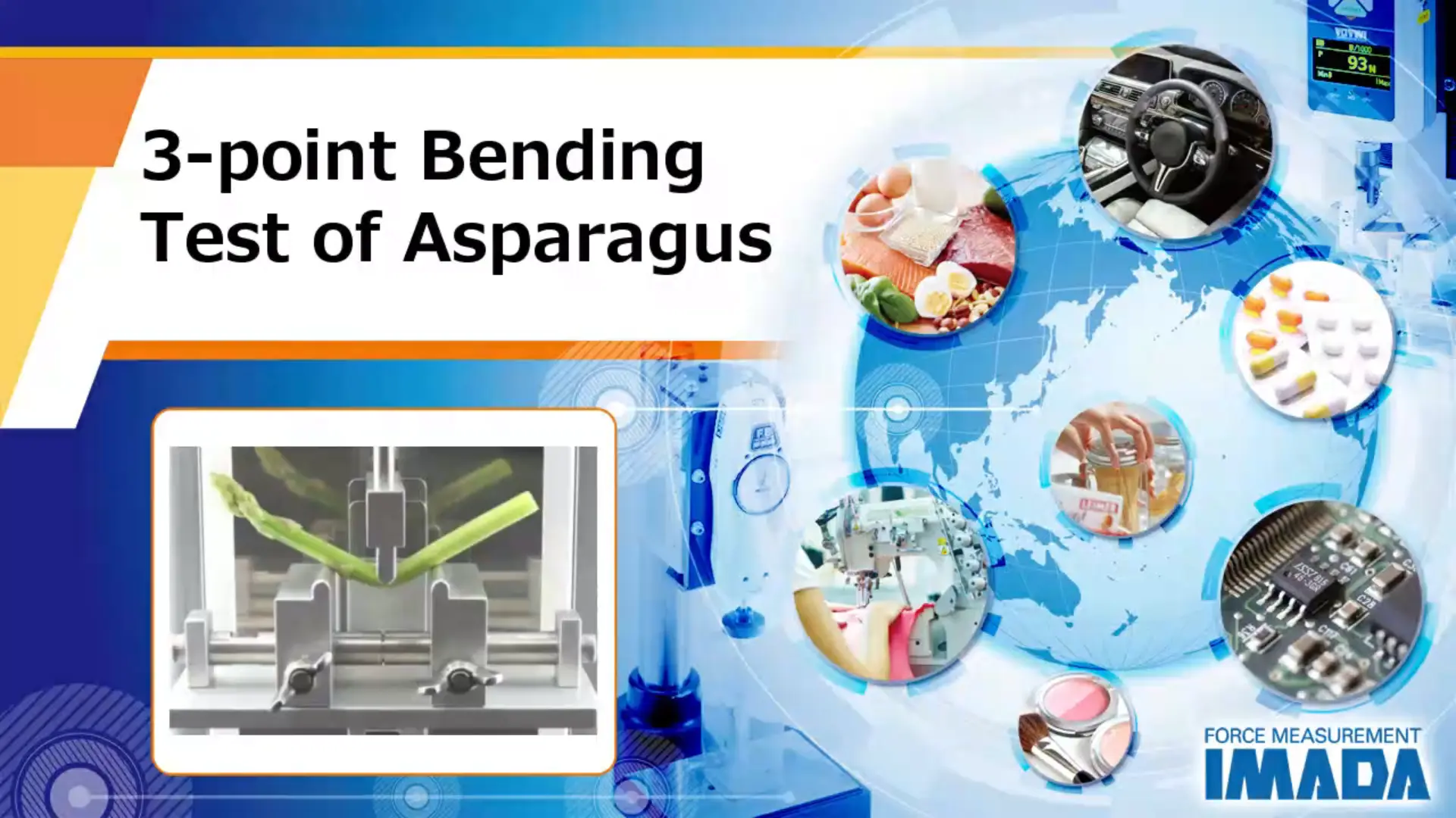 3-point Bending Test of Asparagus